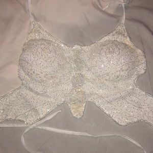 Fashion Nova Butterfly Sparkly Top